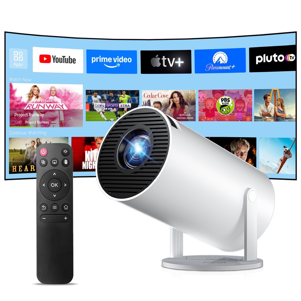 HY300Pro 2026 Upgraded Mini Projector WiFi6 Bluetooth 5.4,4K/ 8K Support