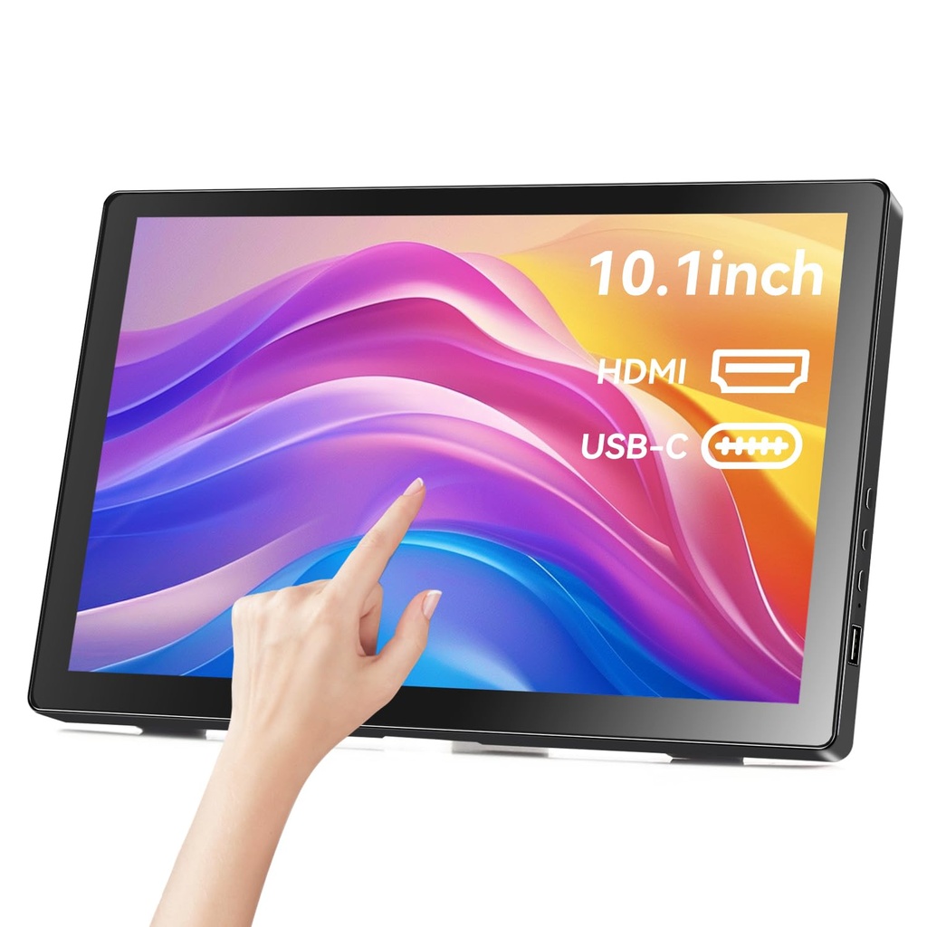 Showscren Small Touchscreen Monitor 10.1inch,1366x768P Touch Screen 60hz 400cd/m?? 99% sRGB