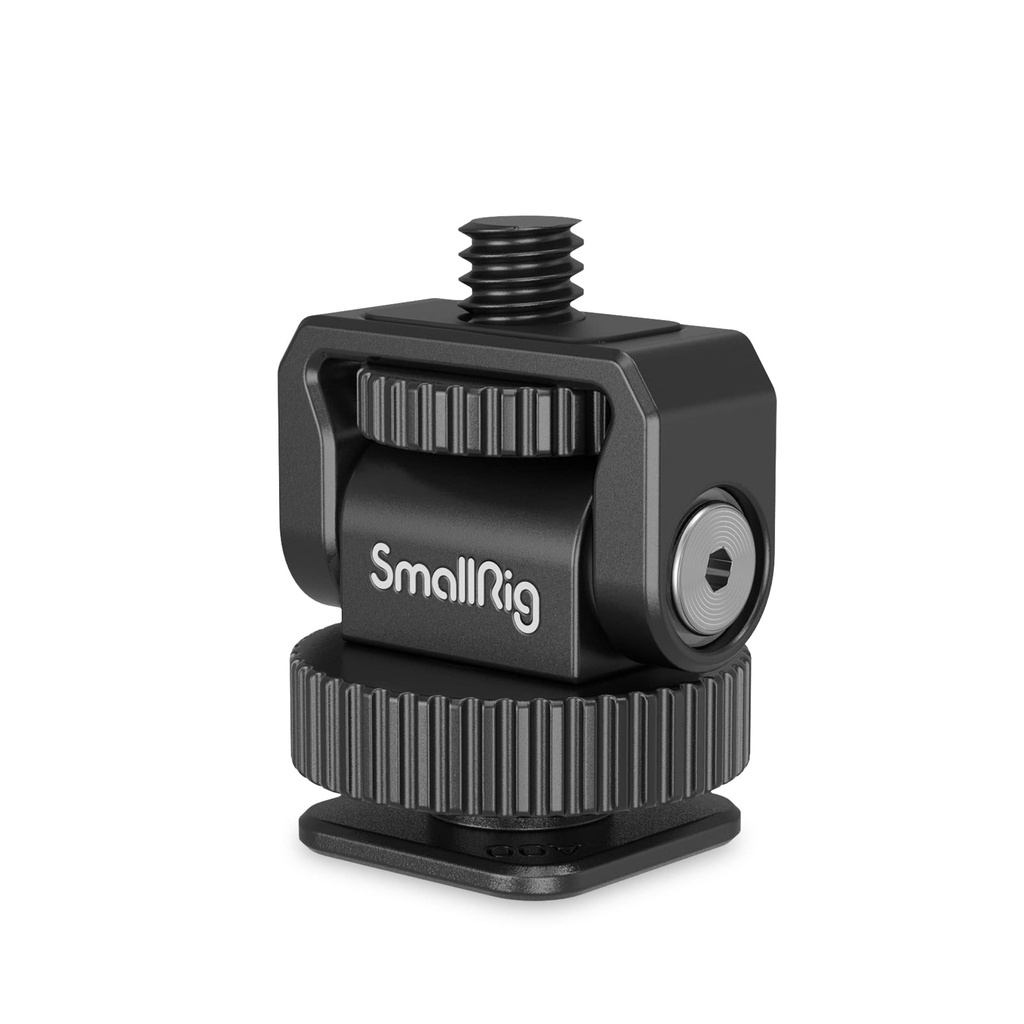 SMALLRIG Tilting Mount with Cold Shoe Adapter, 1/4"-20 Screw -3577