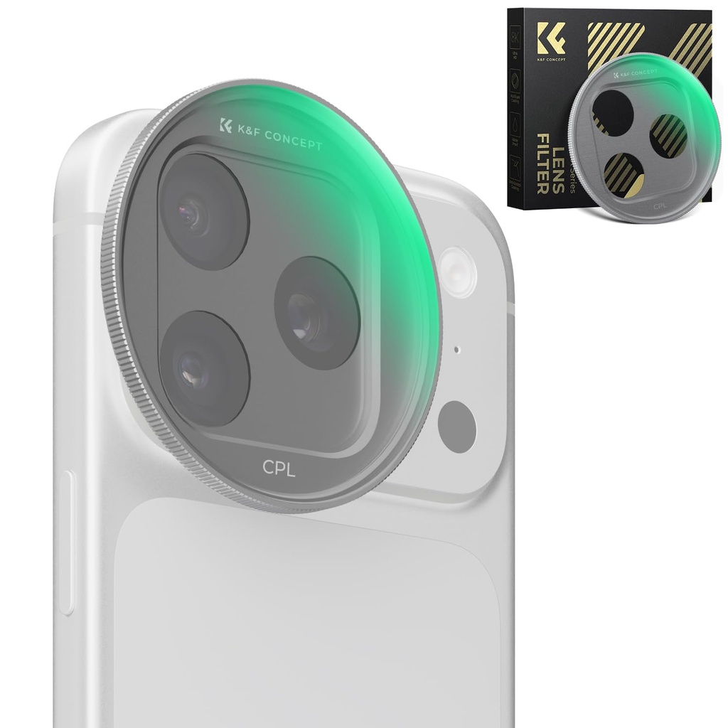 K&F CONCEPT Snap-On CPL Filter for iPhone 17 Pro Max/17 Pro