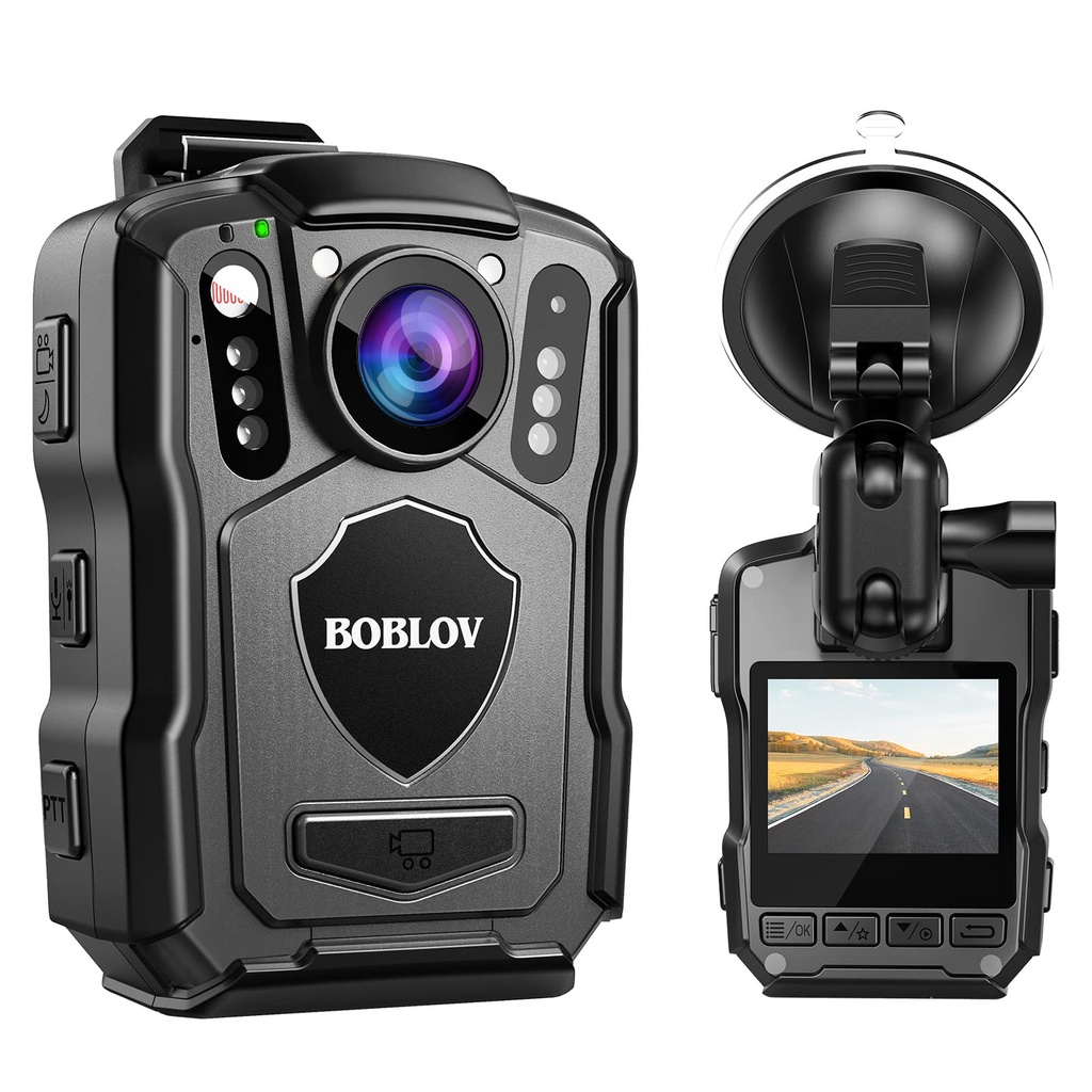 BOBLOV M5 2K Body Camera, 256GB Body Cam GPS Enabled &1440P Body Mounted Cam, Built-in 4200