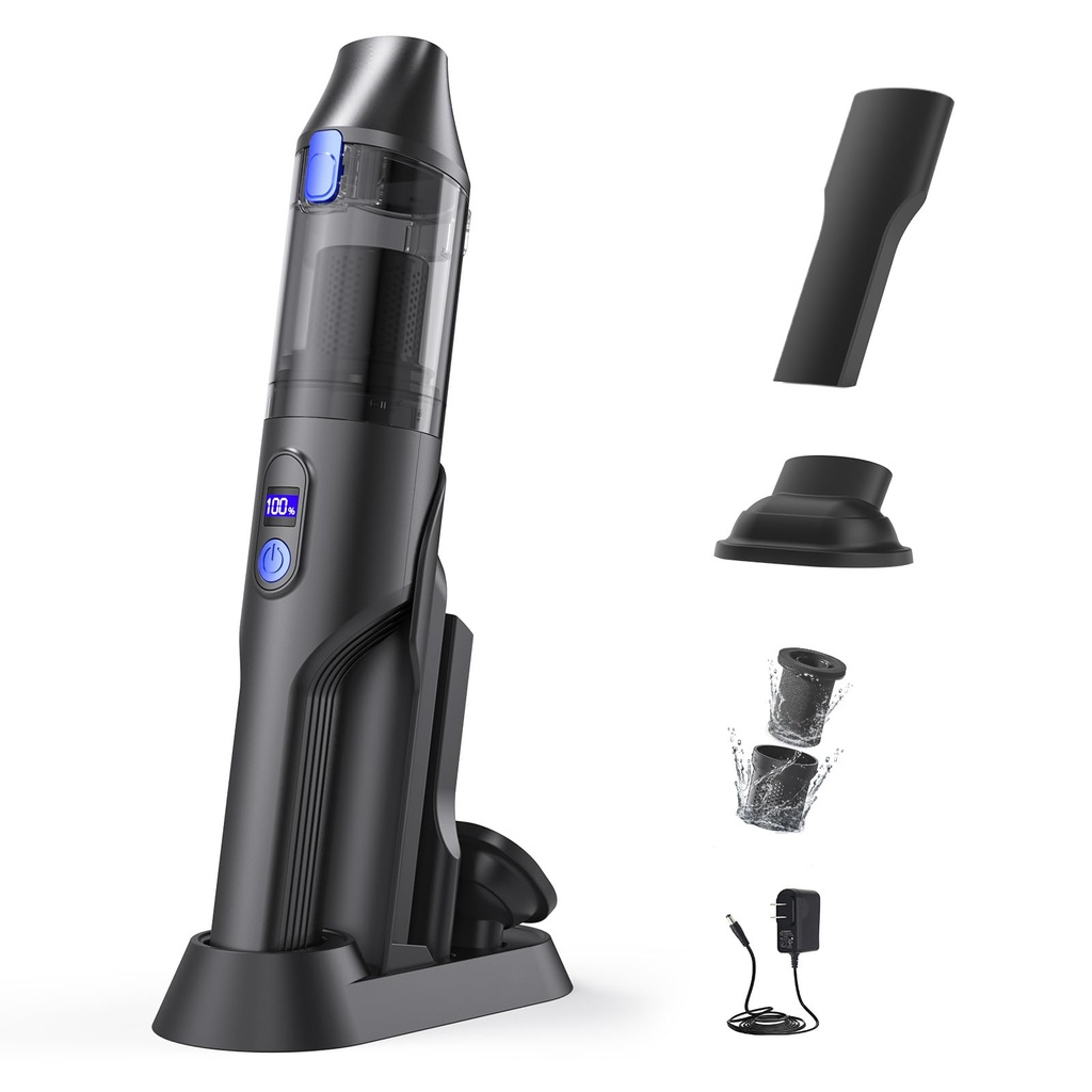 Cordless Lightweight Handheld Vacuum Cleaner, 20000 Pa High Power Min Handheld Vacuums, Car