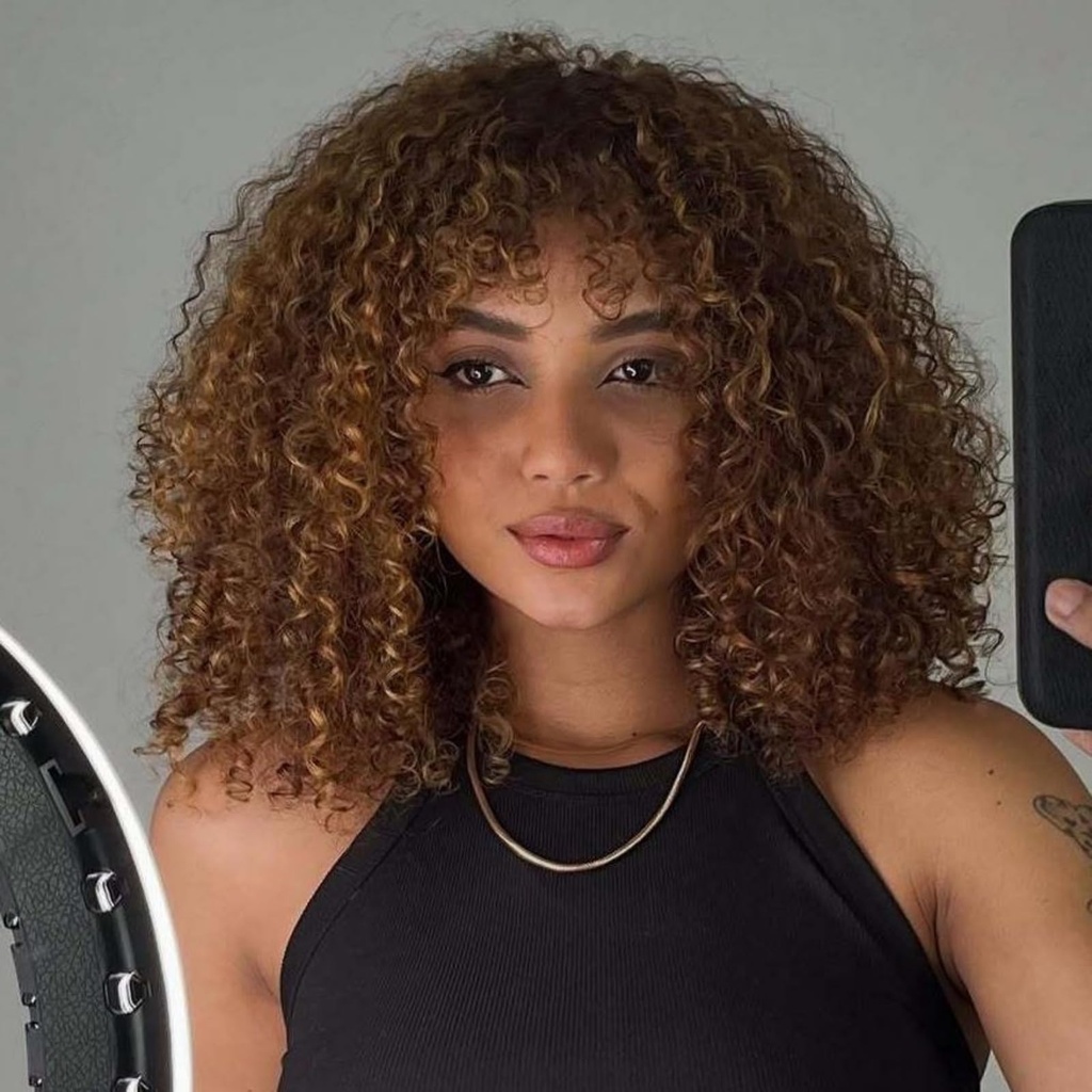 Fashion Idol Short Curly Bob Human Hair Wigs with Bangs Jerry Curl Brazilian Virgin Human H