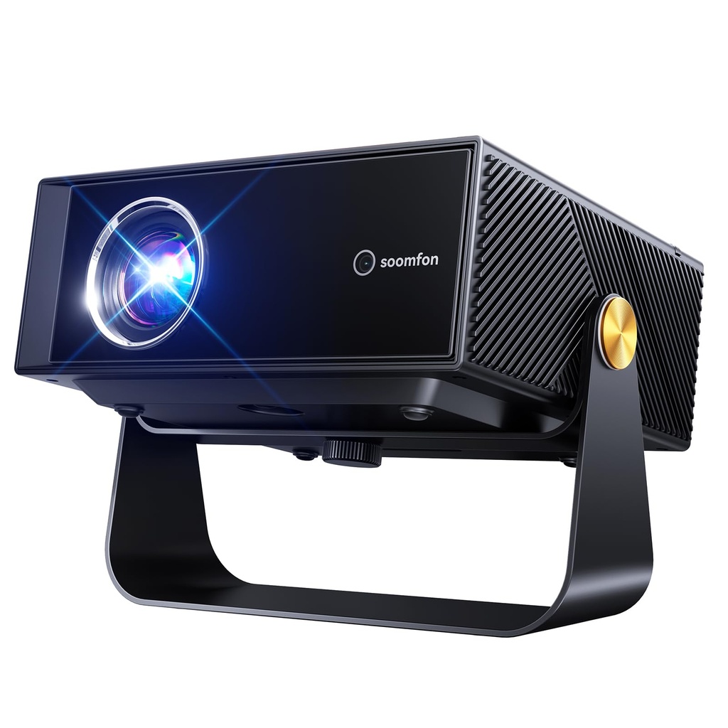 SOOMFON SK3 Smart Projector for Bedroom 4K Supported 1080P Native HDR