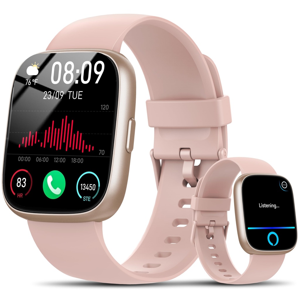 Alexa Smart Watch for Men Women, 1.83" HD Fitness Watch with Bluetooth 5.3 Call, New Smartw