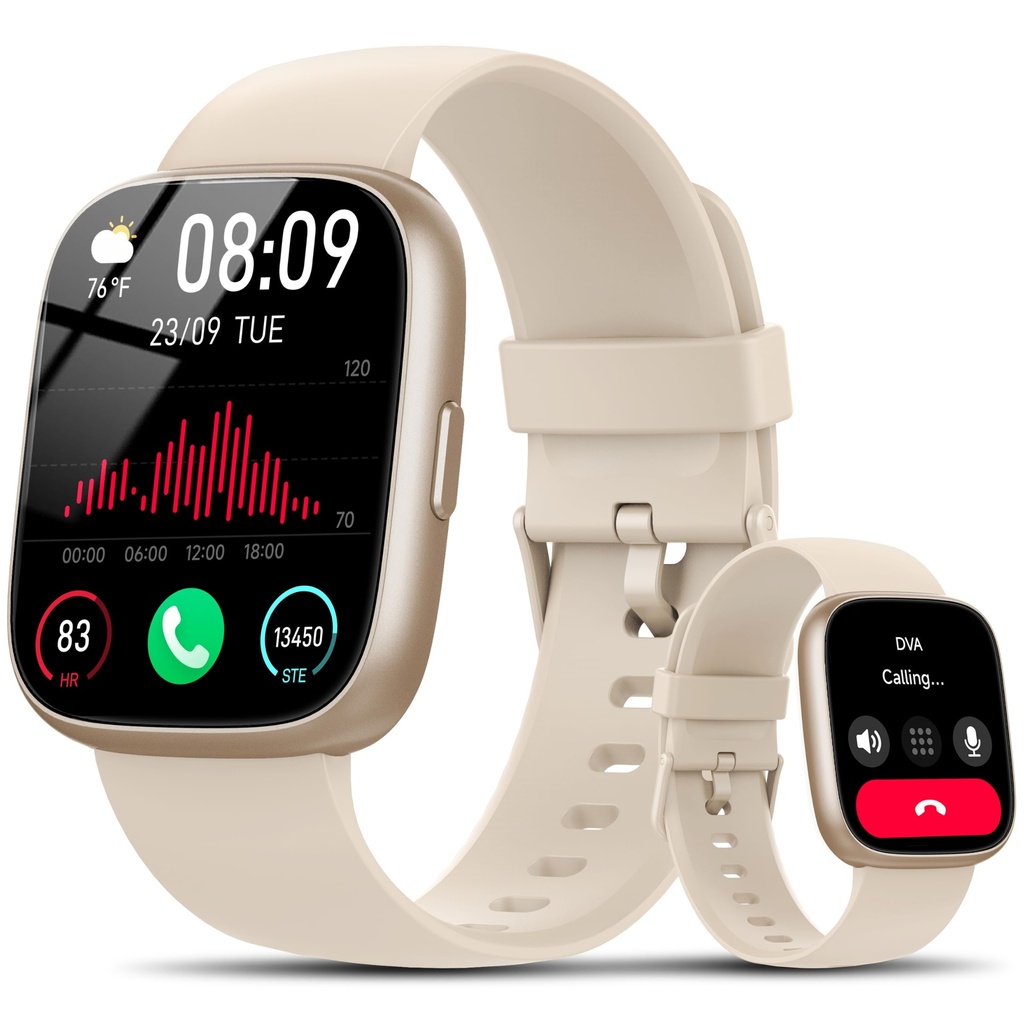 Alexa Smart Watch for Men Women, 1.83" HD Fitness Watch with Bluetooth 5.3 Call, New Smartw