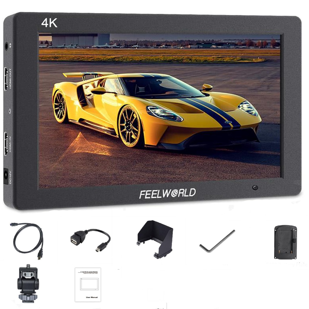 FEELWORLD T7 PLUS 7" 3D LUT On-camera Field Monitor 4K HDMI Input/Output IPS 1920x1200 with