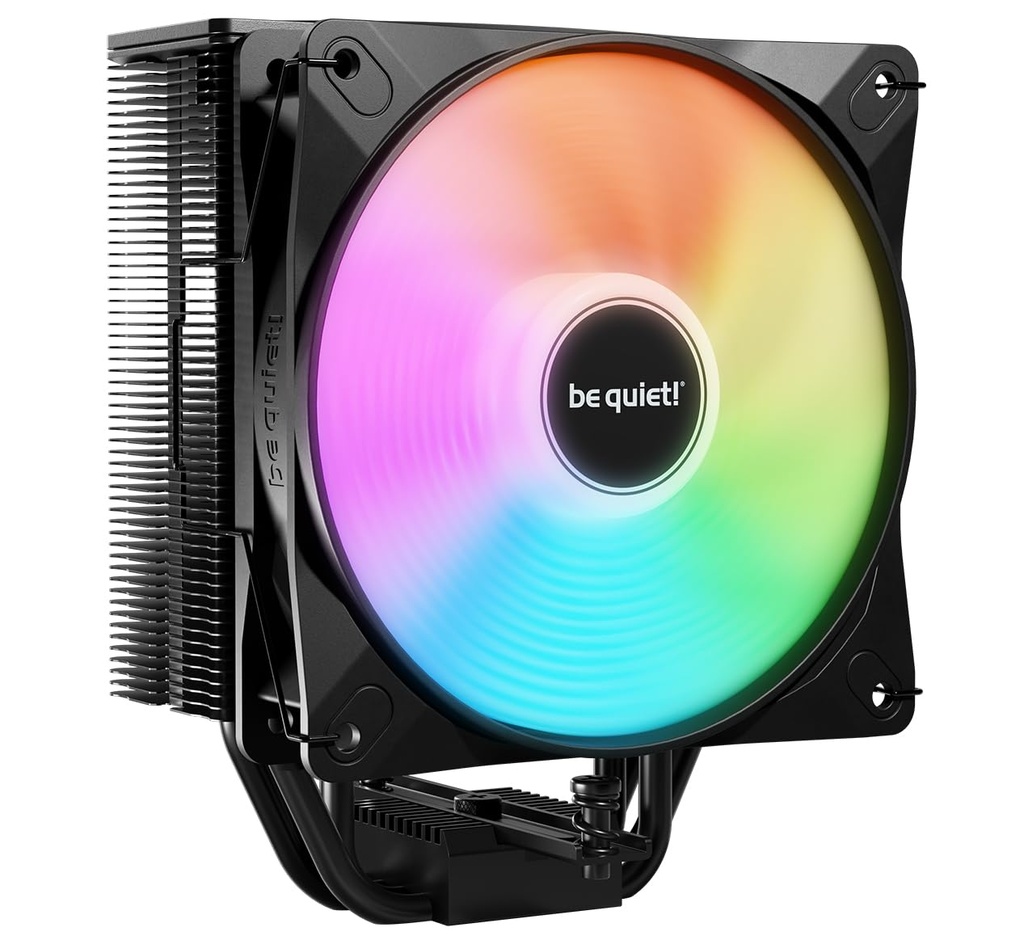 be quiet! Pure Rock 3 LX Air Cooler, 4 High-Performance 6mm Heatpipes, ARGB