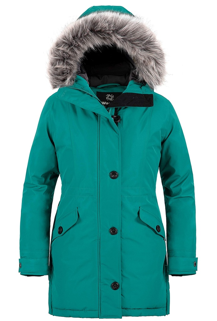 Wantdo Women's Winter Warm Puffer Coat Waterproof Outdoor Jacket Windproof Size Large
