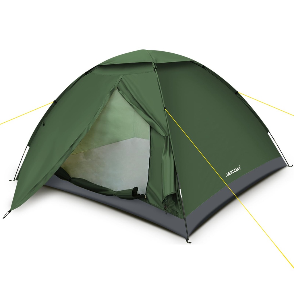JAICOM 4 Man Tent, Backpacking Tent for Camping, Easy Setup Lightweight Waterproof Dome Ten