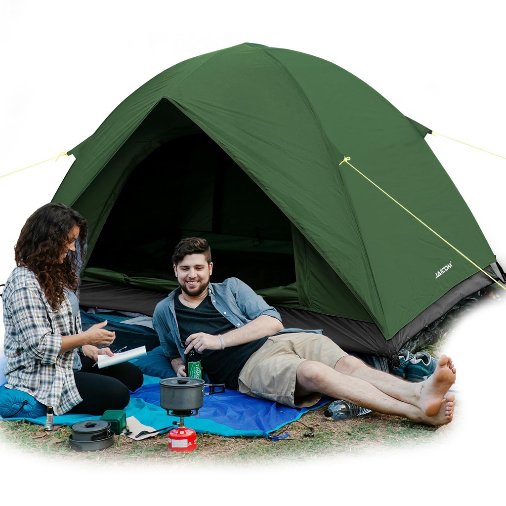 JAICOM Tent, 2 Man Tents for Camping, 4 Seasons Waterproof & Windproof Dome Tent, Ultraligh