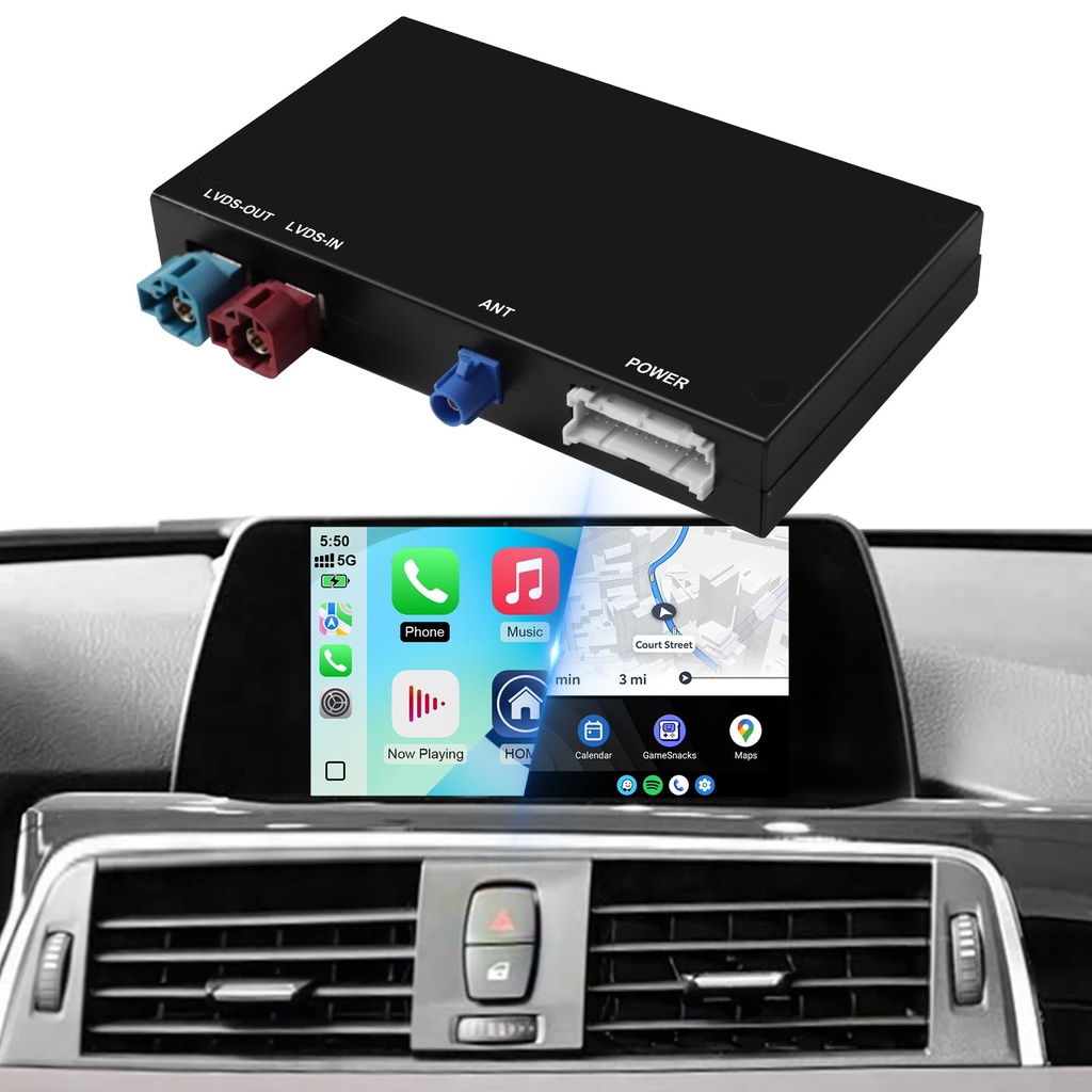 Wireless CarPlay for BMW NBT System Mini Cooper F30 F31 F20 F21 F10 F01 X5 E70 X3 F25 i8 6.
