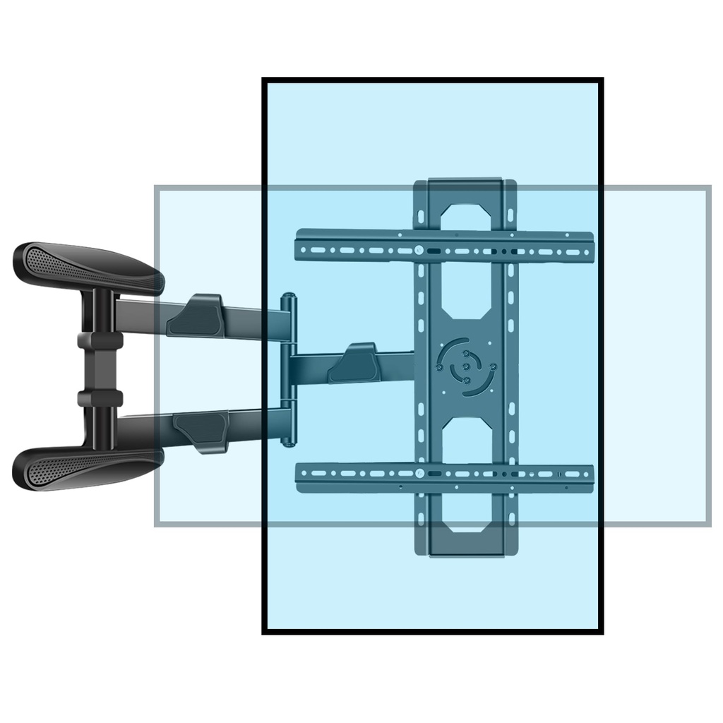 90Ã‚Â° Rotation TV Wall Bracket 40-80 inch Tilting Swivel Long Reach TV Mount with Extra Lo