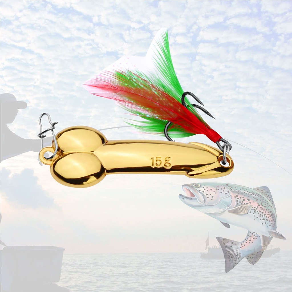 Fun Gag Gift Fishing Hook - Hilarious Tackle Box Gift for Fisherman Prank Props Novelty Ite