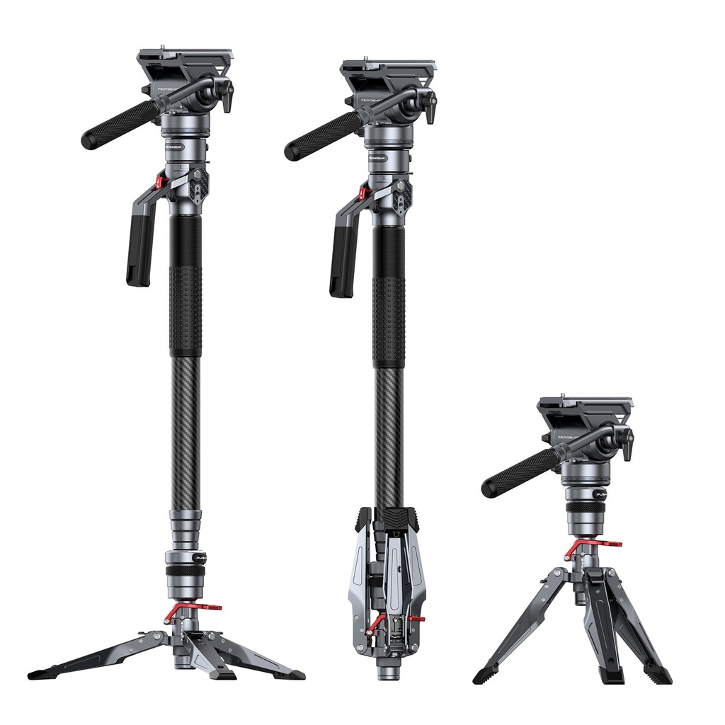 SMALLRIG 175cm / 68.9" Carbon Fiber Video Monopod for Camera, Compact Camera Monopod with O