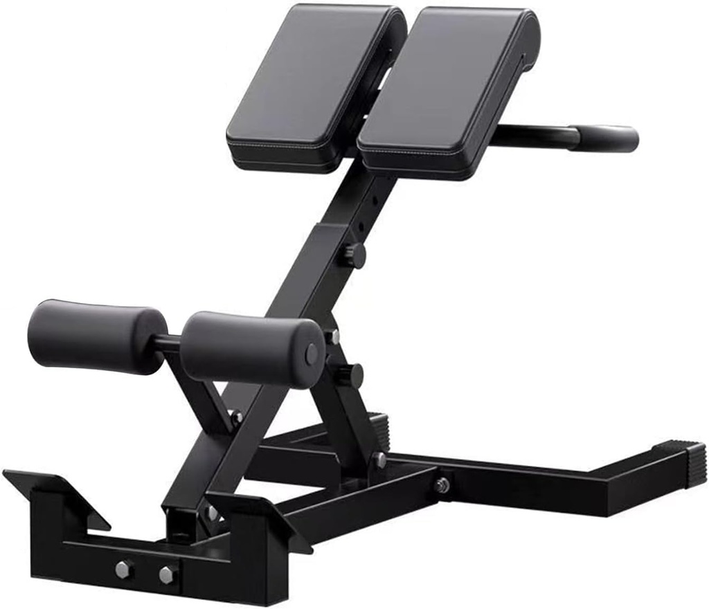 Heavy-Duty Roman Hyperextension Chair, 5-Level Adjustable, 330lbs Capacity, Home Gym Back &