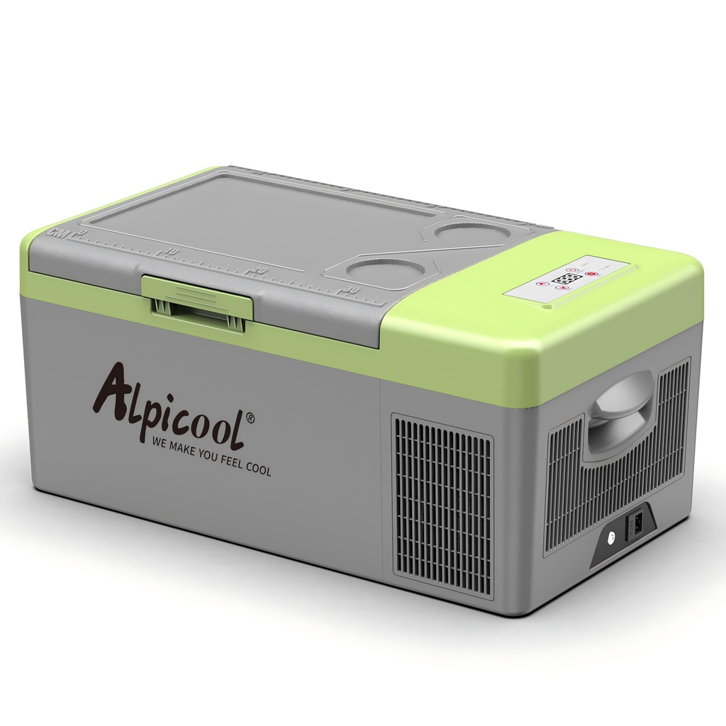 Alpicool Y16T 15L Compressor Car Fridge Freezer, Portable DC 12v Camping Refrigerator