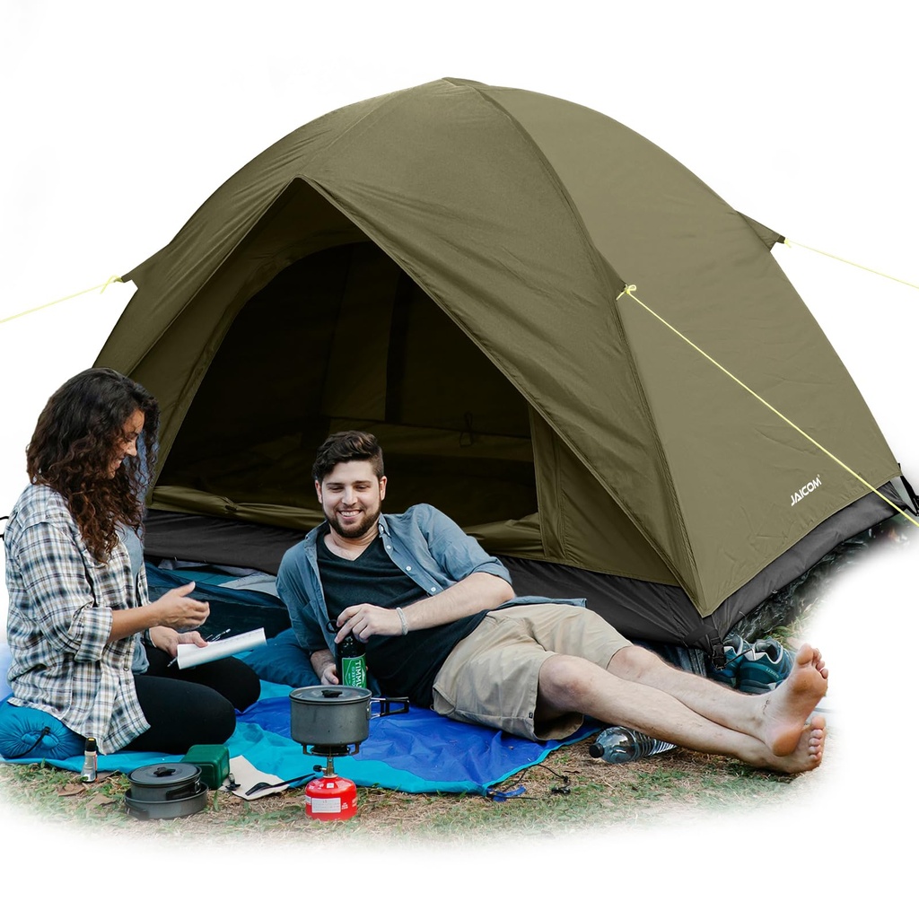 JAICOM Tent, 2 Man Tents for Camping, 4 Seasons Waterproof & Windproof Dome Tent, Ultraligh