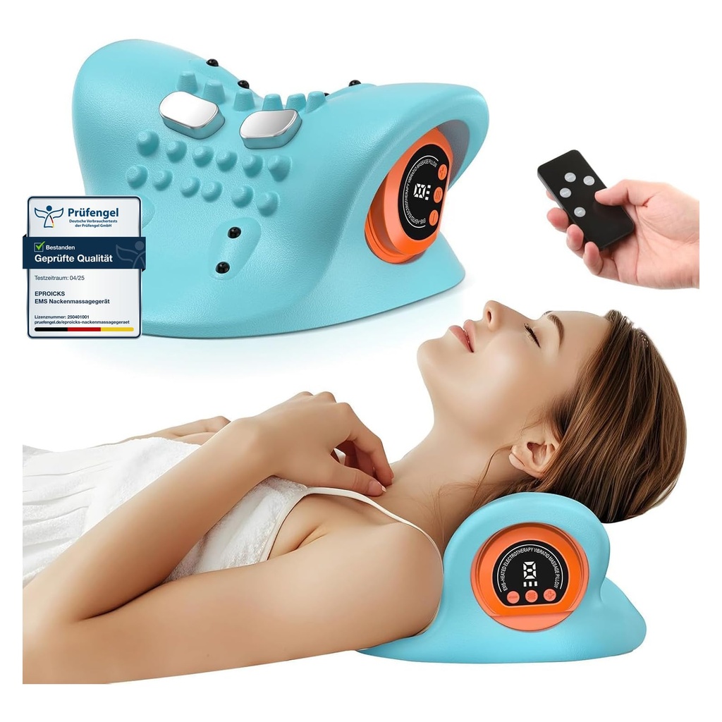 Electric Neck Massager with Heat, 2026 New Wireless Massager, Shiatsu Massager, Cervical Ne