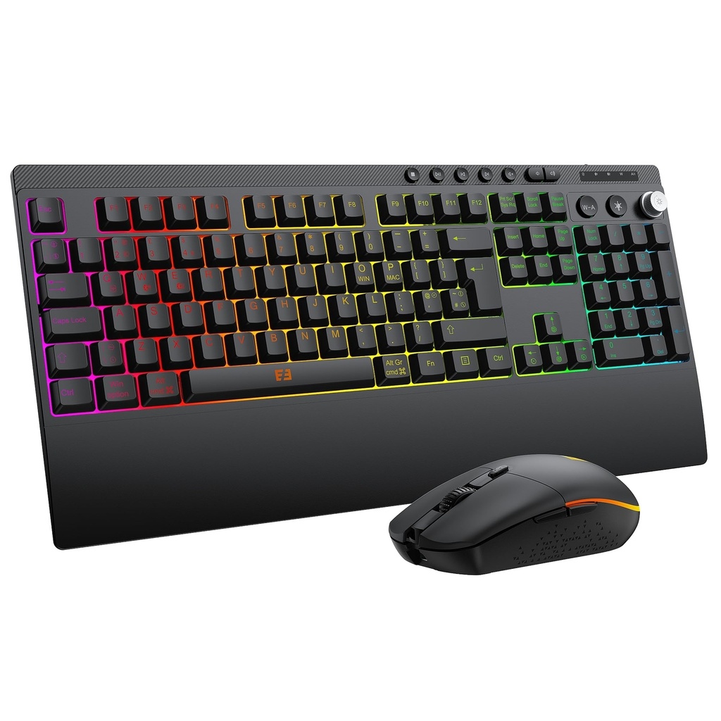 seenda Wireless Bluetooth Keyboard Mouse Set for Work/Gaming, RGB Backlit