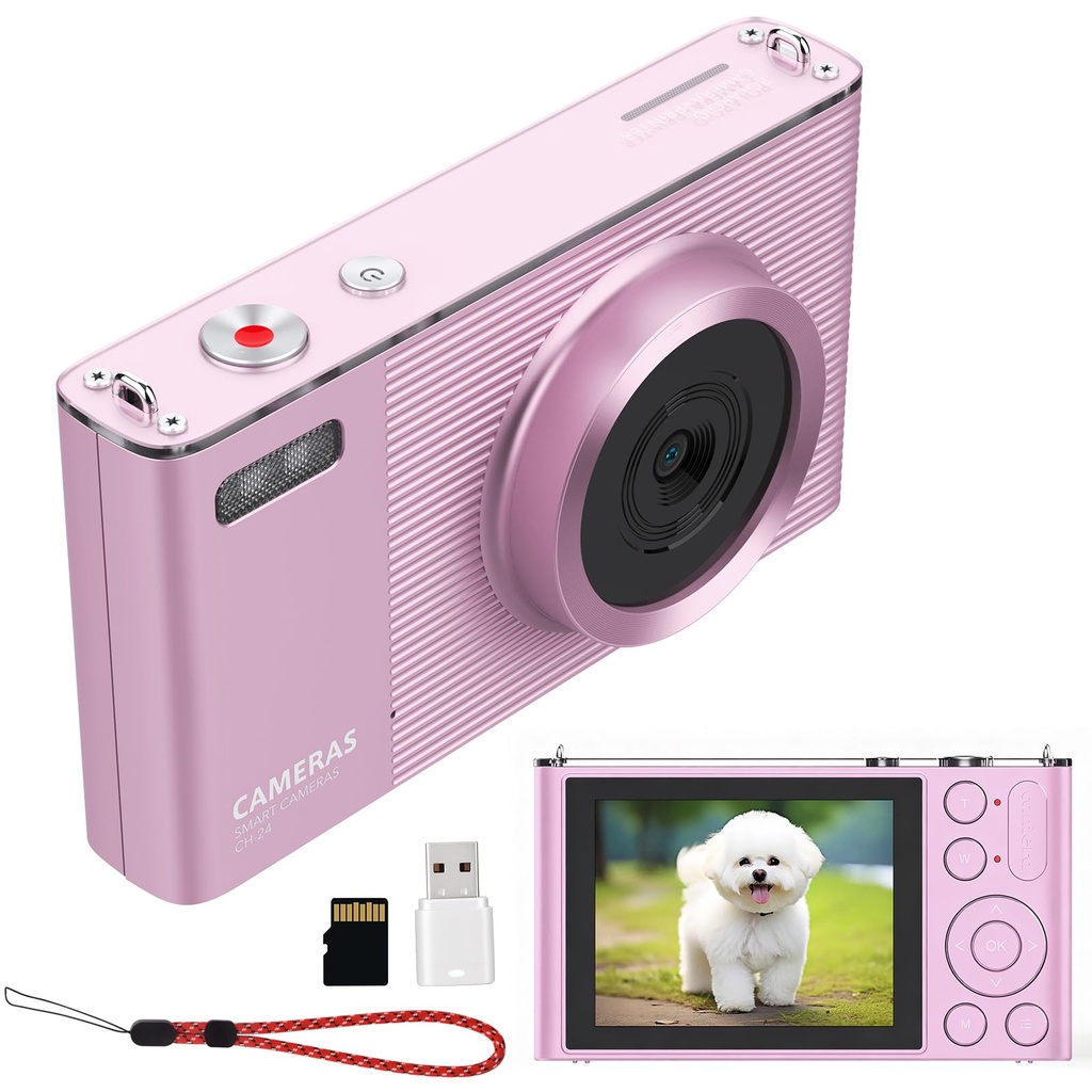 Digital Camera 4K 72MP with 2.8" LCD Screen,16X Digital Zoom, Compact Portable Vlogging Cam