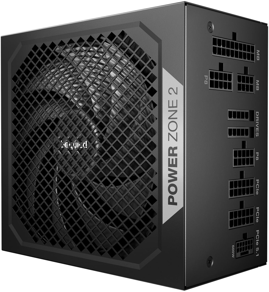 be quiet! Power Zone 2 1000W Power Supply, ATX 3.1, PCIe 5.1, 80+ Platinum