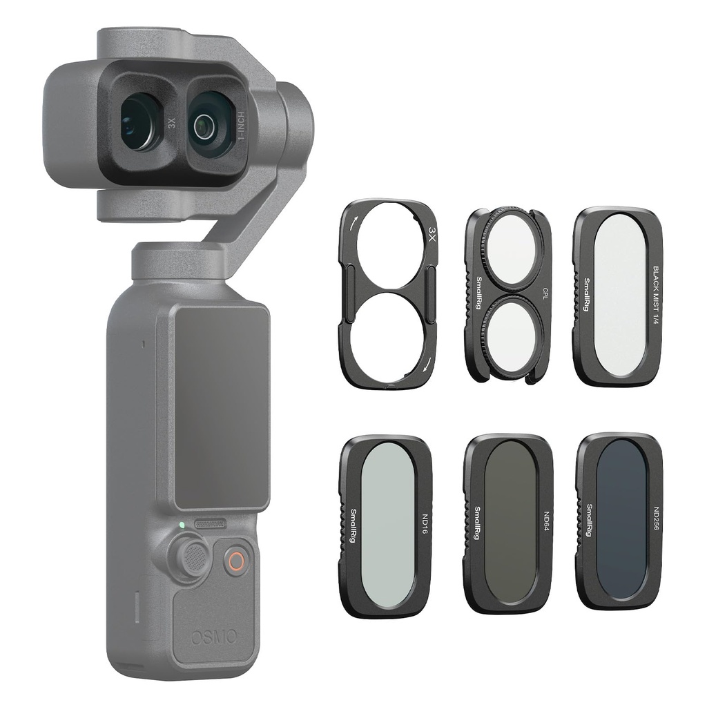 SMALLRIG Split Pocket 4P Filter Kit for DJI Osmo Pocket 4P, 5 Pack
