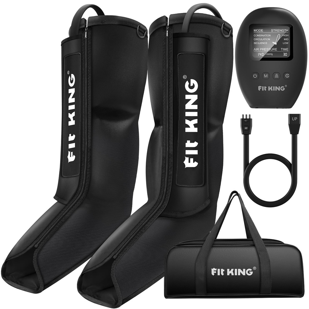 FIT KING Leg Massager for Foot & Calf with 3 Intensity & 3 Modes