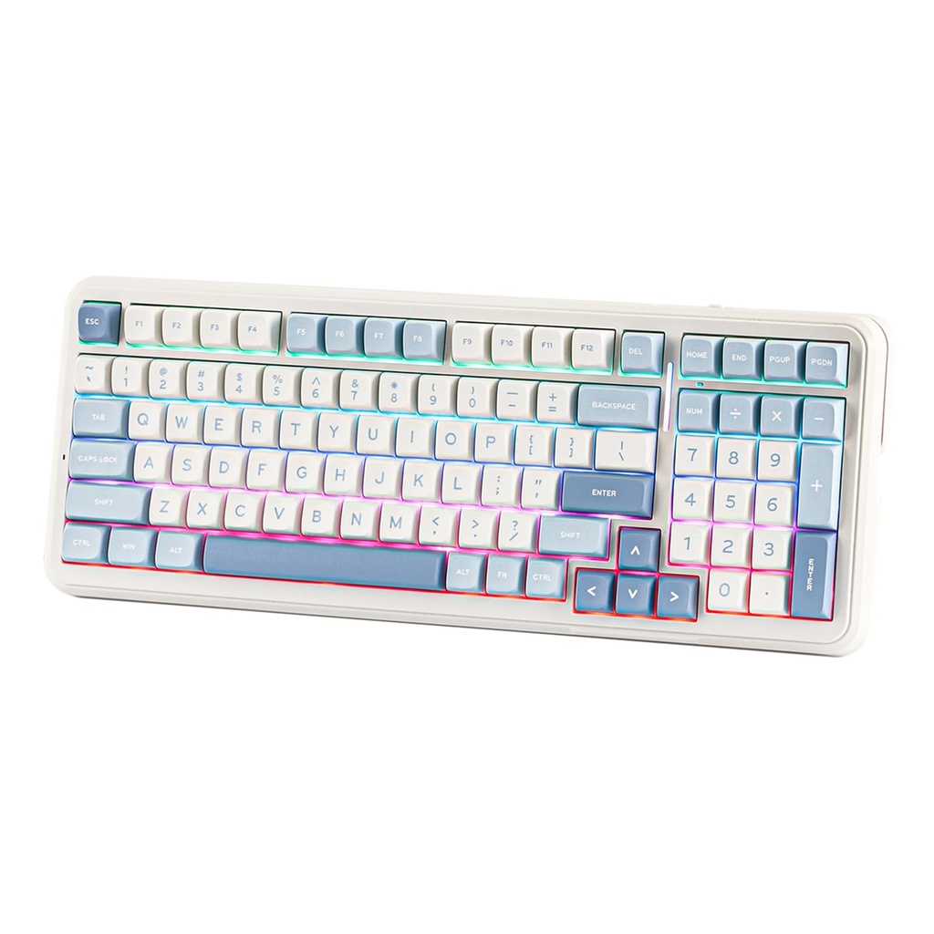 MechLands MCHOSE K99 96% Wireless Gaming Keyboard, Gasket Mechanical Keyboard, BT5.0/USB-C/