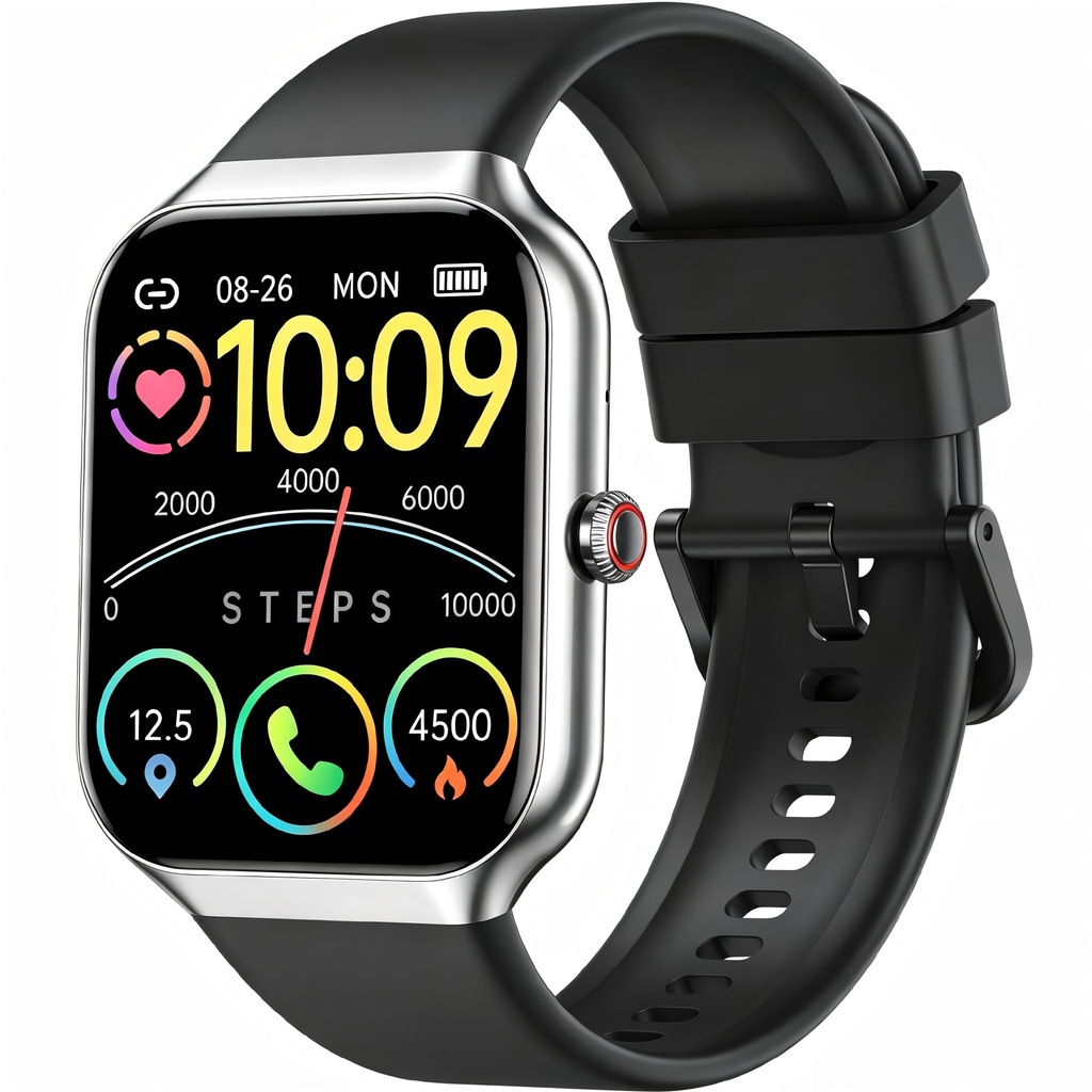 Smart Watch for Men Women Answer/Make Call, 1.96" HD Touch Screen SmartWatch,Heart Rate/SpO