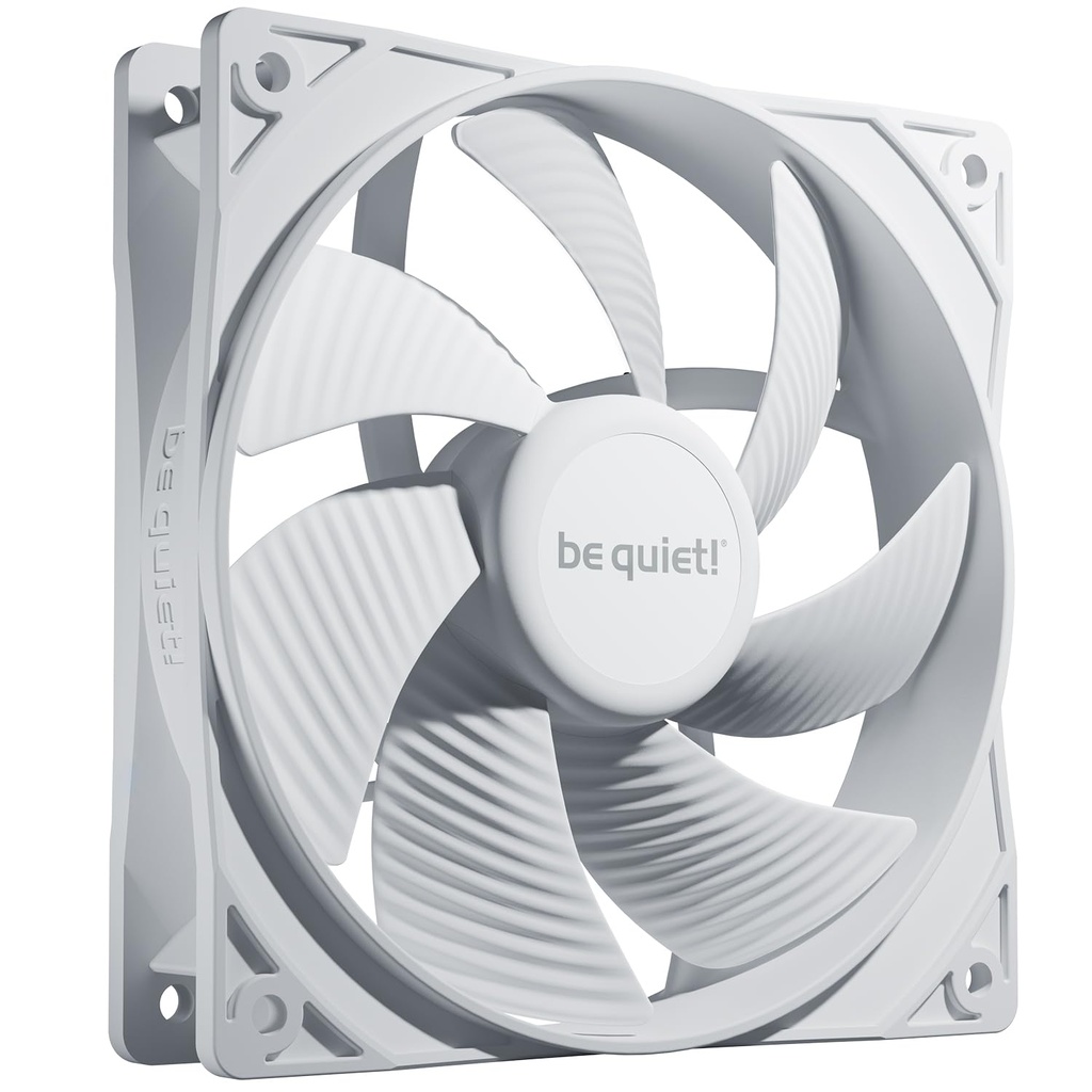 be quiet! Pure Wings 3 120mm PWM White PC Case Fan, High top-end Speed