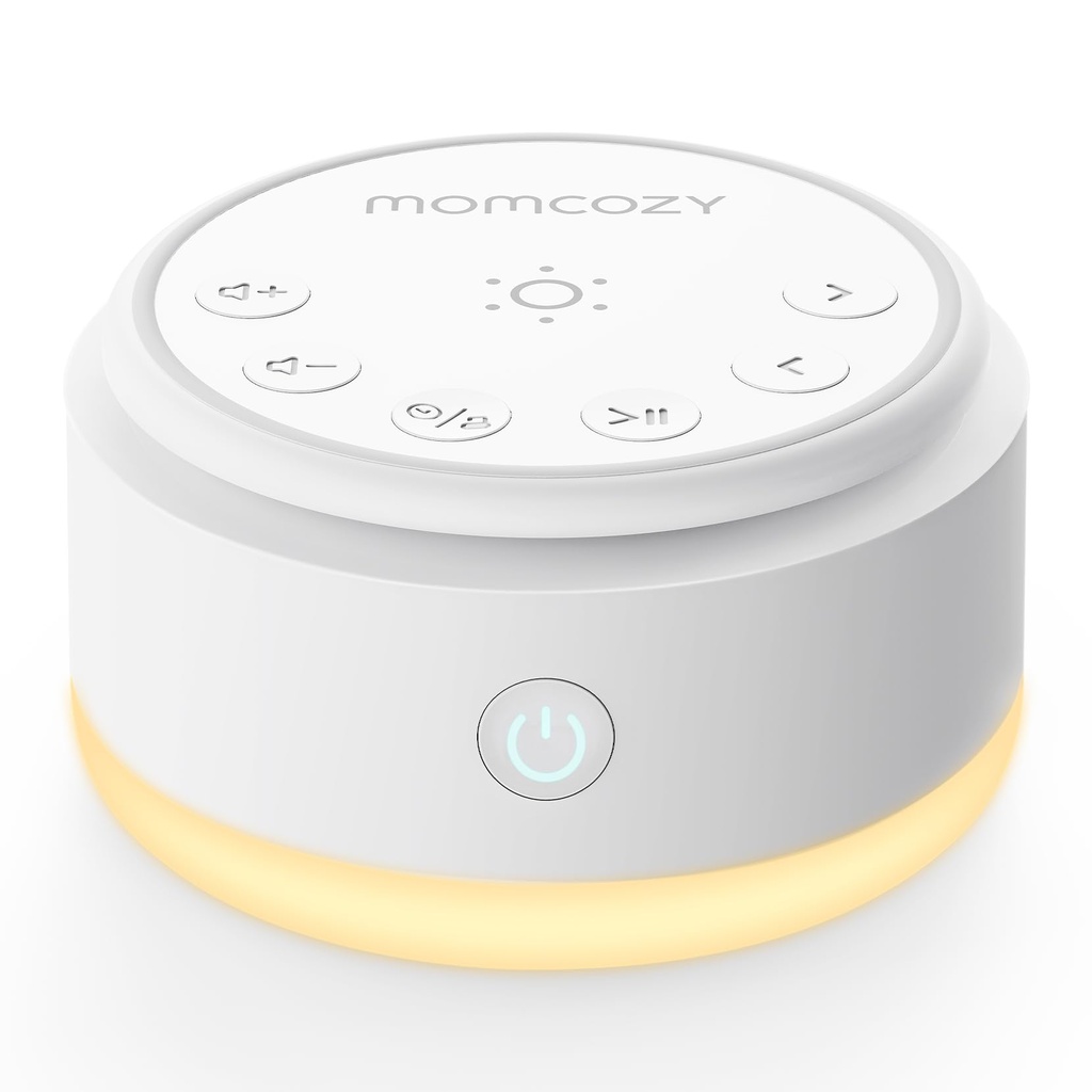 Momcozy Sound Machine for Baby-20 Soothing Sounds & Touch Warm Light Portable White Noise f