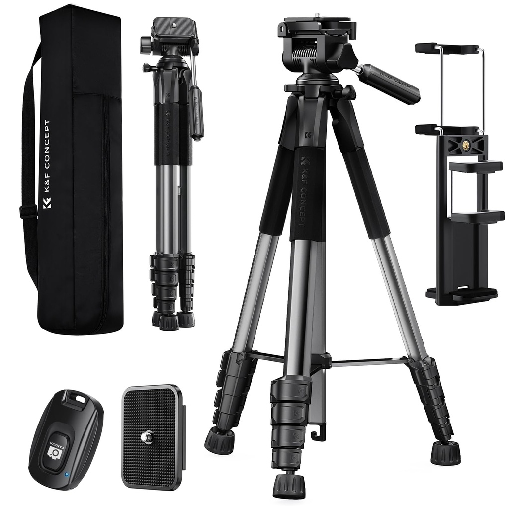 K&F CONCEPT 75" Lightweight Camera Tripod