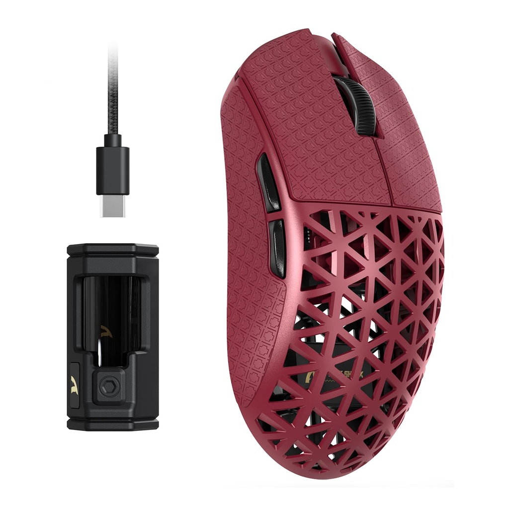 ATTACK SHARK R5 Ultra Carbon Fibre HyperSpeed Wireless Gaming Mouse, 39g Ultralight Mice wi