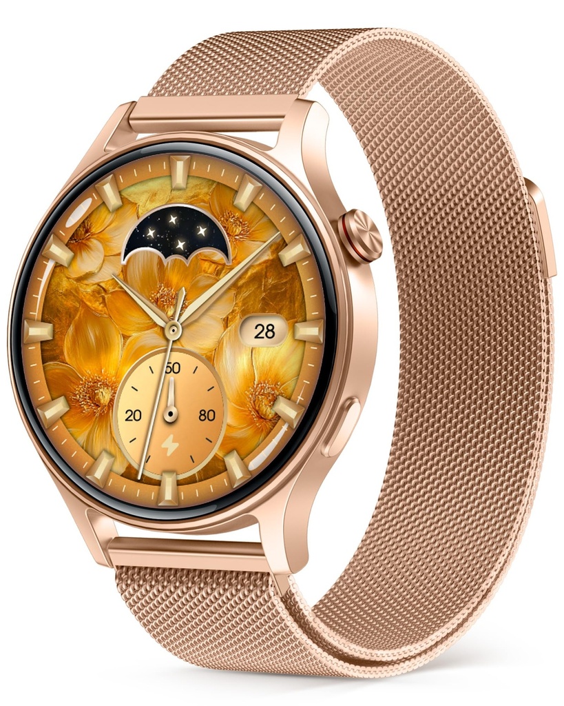 aeac Smart Watch for Women, AMOLED Ultra-Clear Screen Activity Trackers with Heart Rate/Sle