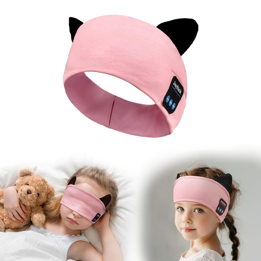 Joythink Kids Bluetooth Headband Headphones Sleep Mask Wireless Earphones Built in Thin Spe
