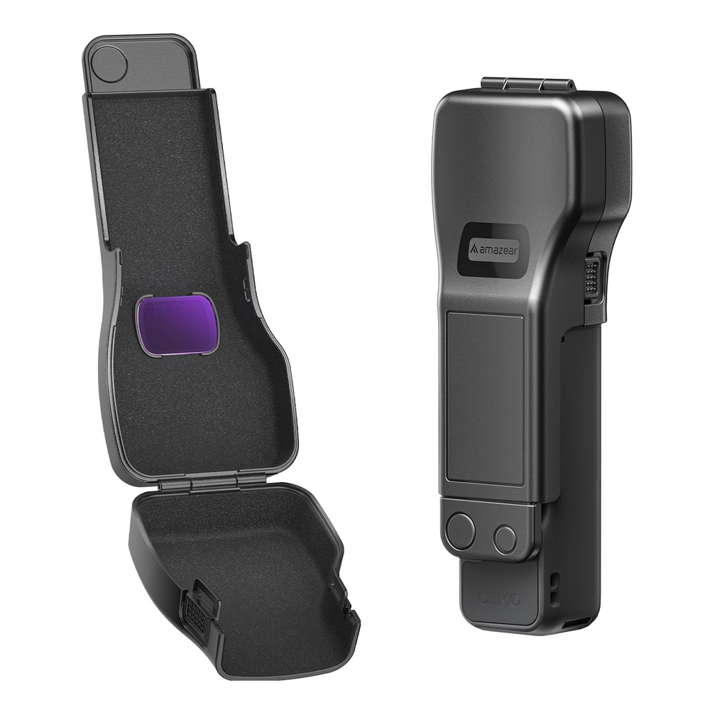AMAZEAR Protective Cover for DJI Osmo Pocket 4/3/XtraMuse Accessories,Black