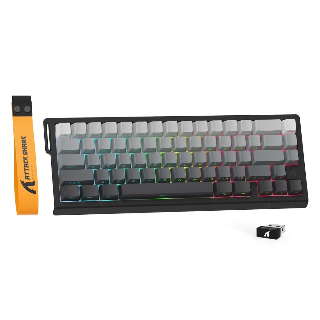 MAMBASNAKE ÃƒÂ—ATTACK SHARK X68PRO HE Wireless Gaming Keyboard-Black Gradient