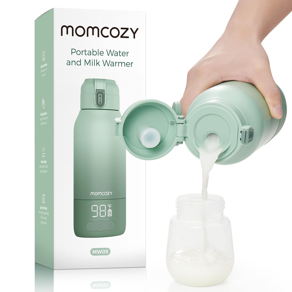 Momcozy Portable Bottle Warmer for Breast Milk & Water, Dual Fast Heating