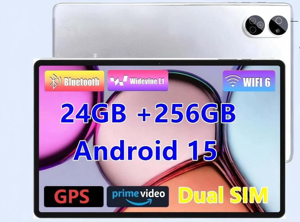 TANYIMING TYD Android Tablet 10.1" Inch, 4G LTE Dual SIM, 24GB RAM 256GB Storage, Supports