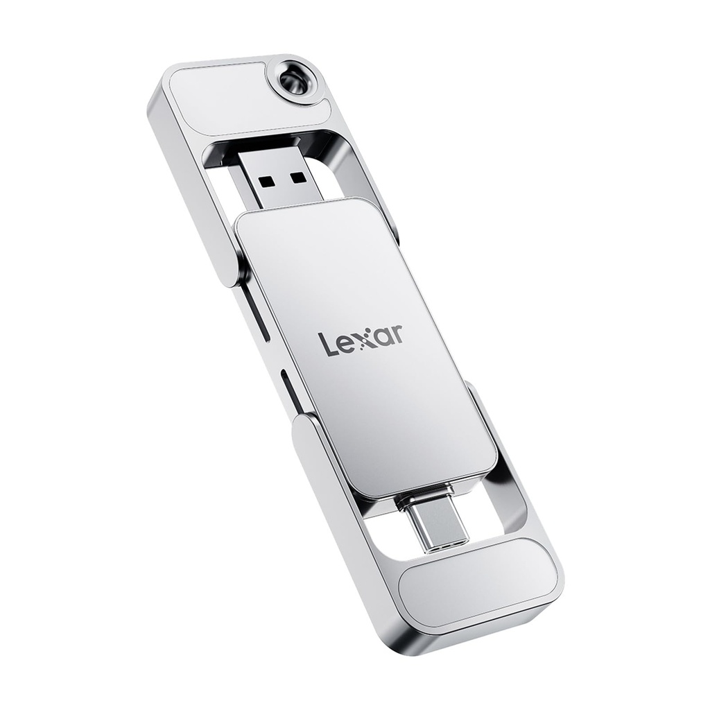 Lexar D70E 2TB Dual Drive External SSD, Up to 2000MB/s Read and 1800MB/s Write, Cable-free