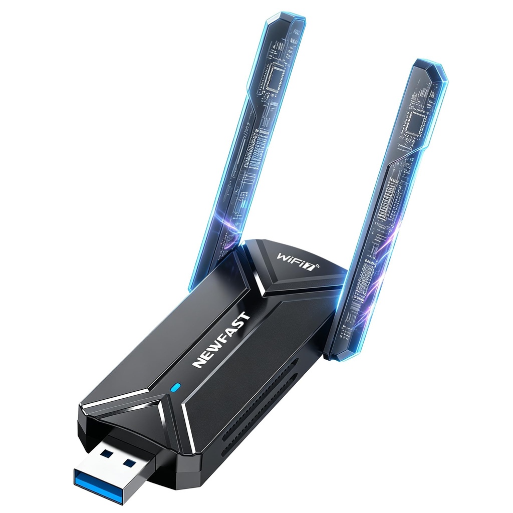 NEWFAST BE6500Mbps USB 3.0 WiFi Dongle For PC WiFi 7 Adapter