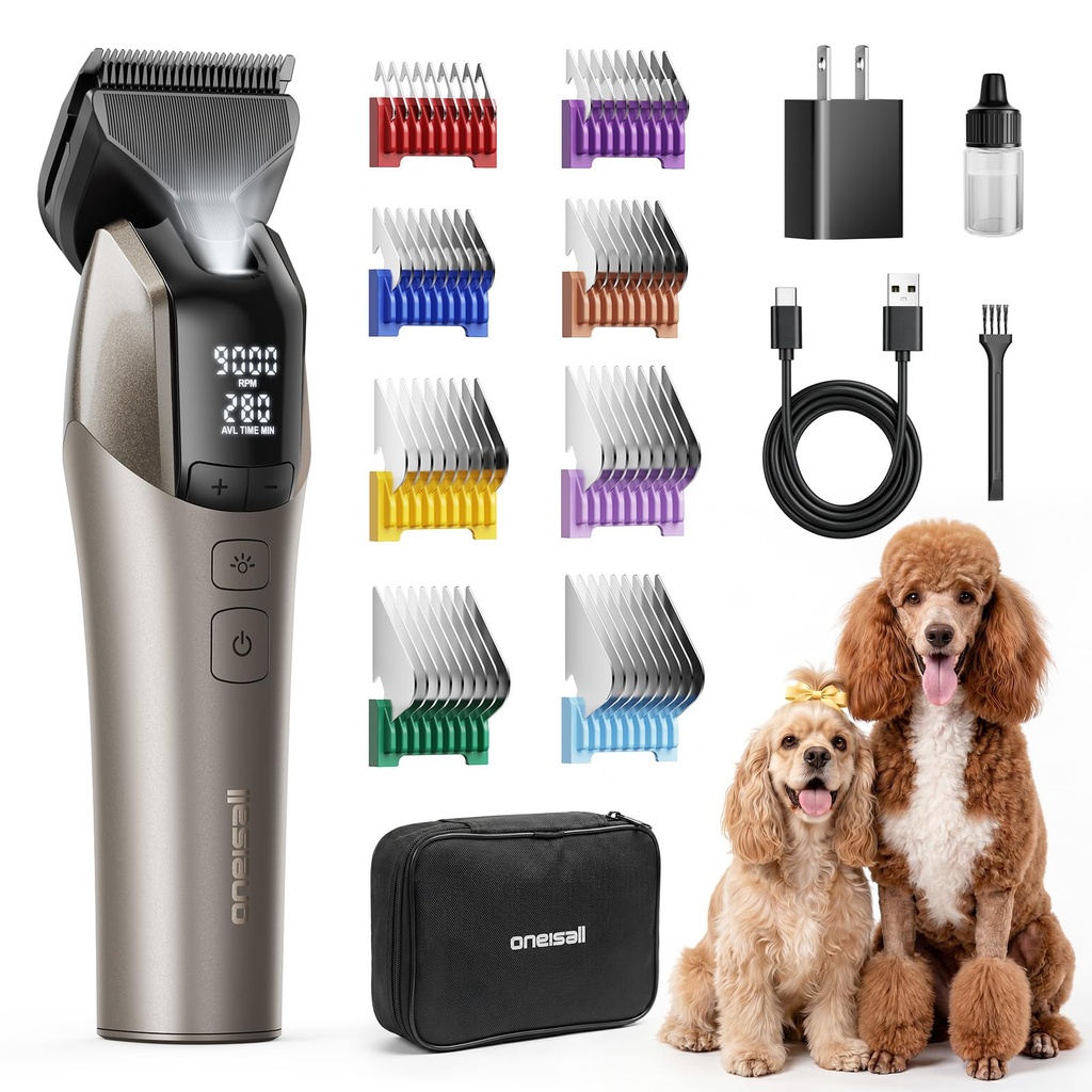oneisall Professional Dog Grooming Clippers for Thick Hair at Home