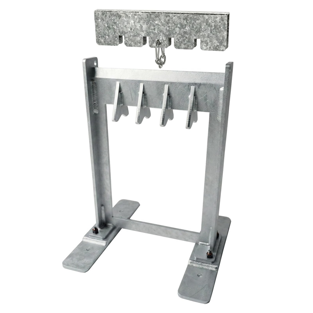 MEEPOCAN 8.6" Manual Log Splitter with Secure Metal Lock-On Safety Guard - Hardened Straigh