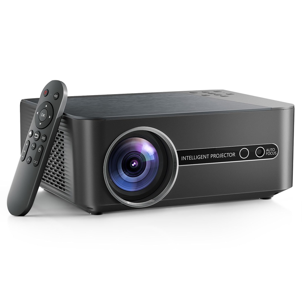 [Buit-in Apps & Auto Focus] Smart Projector 600 ANSI Brightness Native 1080P Full HD Suppor