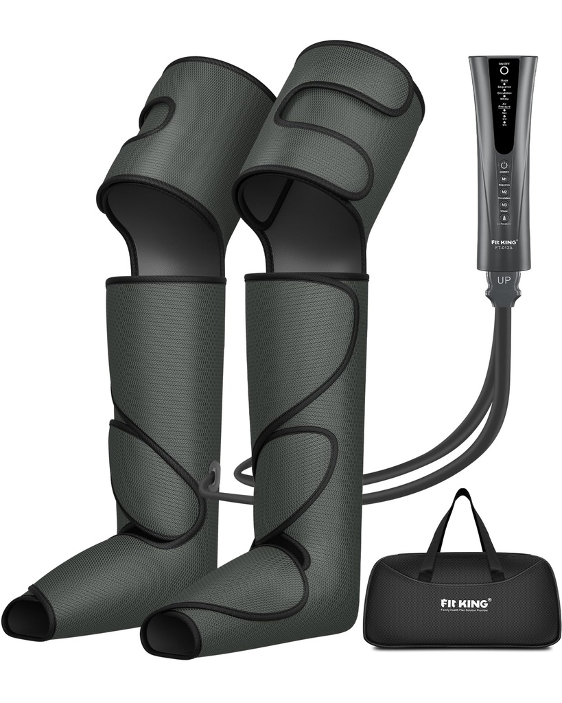 FIT KING Air Compression Leg Massager with 3 Intensities