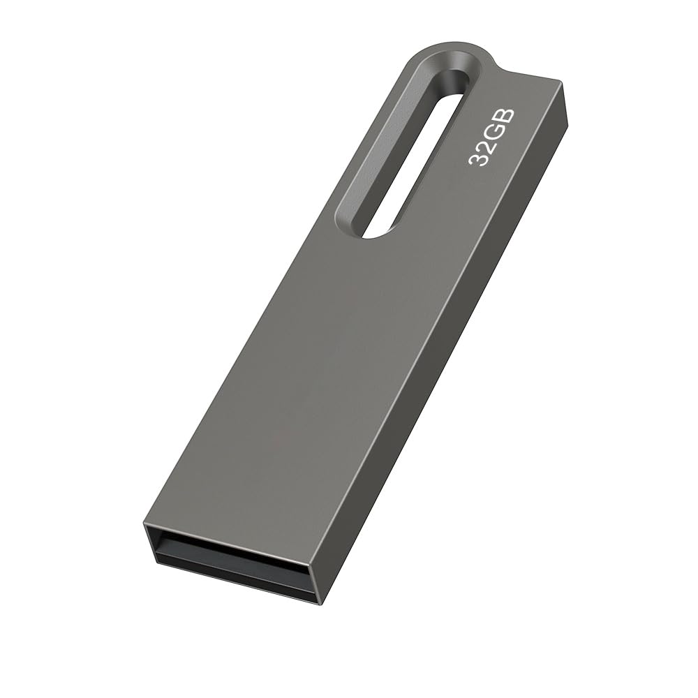 JOIOT USB Flash Drive 64GB, USB 2.0 Pen Drive Small and Lightweight USB Stick 64GB Metal Mi