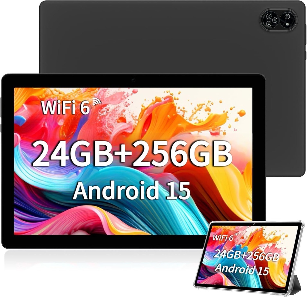 TANYIMING TYD Android Tablet 10.1" Inch, 4G LTE Dual SIM, 24GB RAM 256GB Storage, Supports