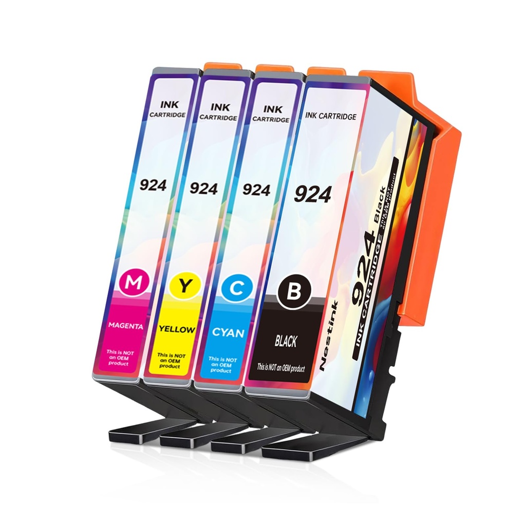 Nestink Ã£Â€ÂNew ChipÃ£Â€Â‘ 924e 924XL Ink Cartridges, 924-XL 924 XL Multipack Compatible