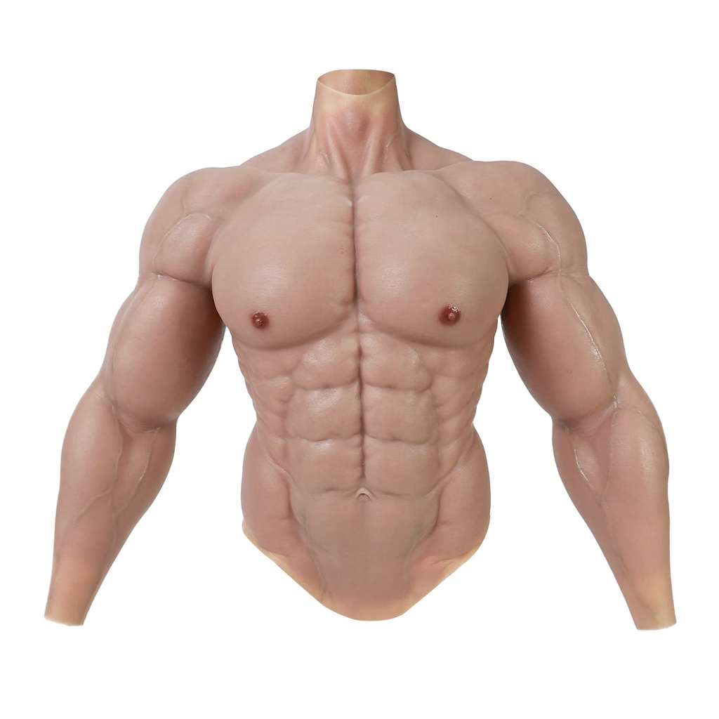 SMITIZEN Smtizen Silicone Muscle Suit Upgraded Male Chest with Arms Artificial Abs Realisti